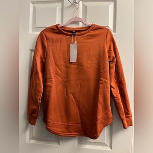 Women’s Emery Rose Rust Long Sleeve Top Small New